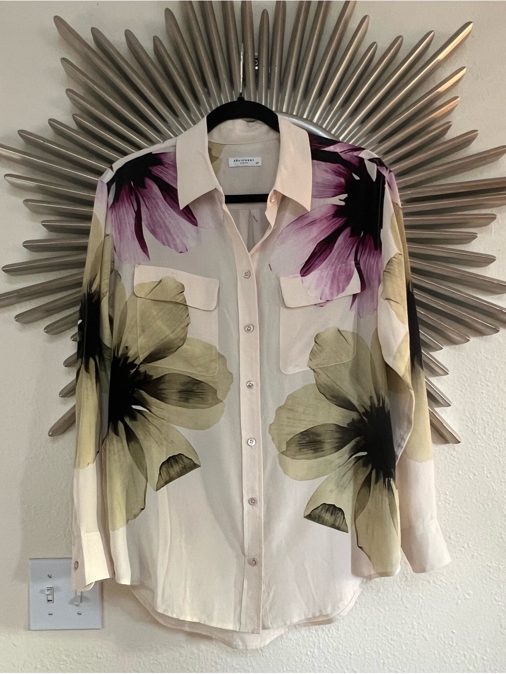 Equipment 100% Silk Floral Button-Down Shirt